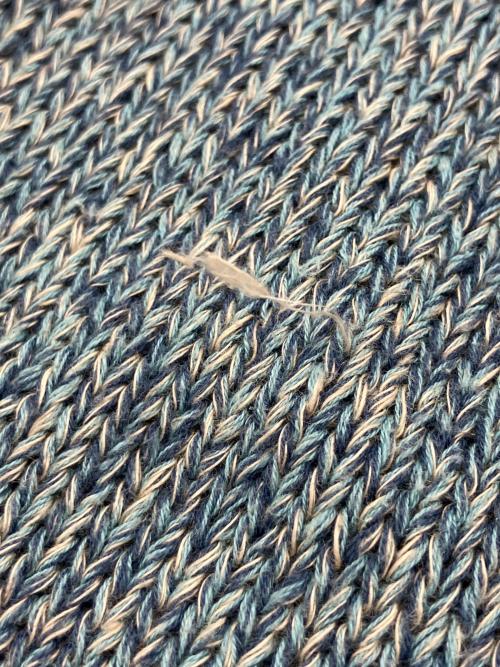 ARTS&SCIENCE（アーツアンドサイエンス）ARTS&SCIENCE (アーツアンドサイエンス) 22SSコットンリネンニット ブルー サイズ:1の古着・服飾アイテム