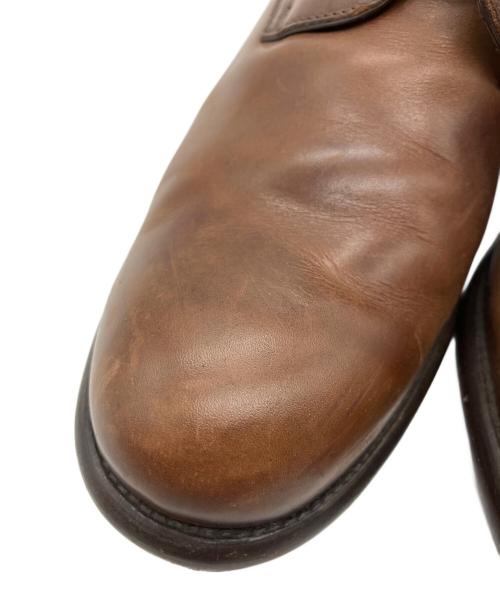 le yucca's（レ・ユッカス）Le Yucca's (レ・ユッカス) プレーントゥブーツ ブラウン サイズ:37の古着・服飾アイテム