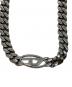 DIESEL (ディーゼル) オーバルDロゴブレスレッド シルバー：10000円