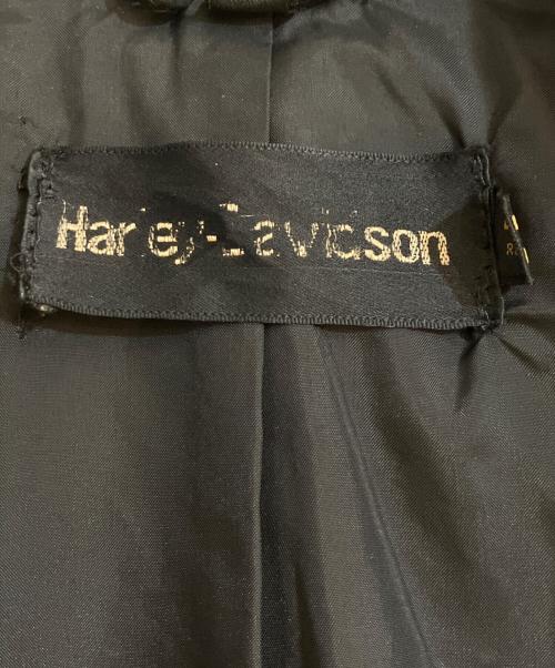 HARLEY-DAVIDSON（ハーレーダビッドソン）HARLEY-DAVIDSON (ハーレーダビッドソン) パイピングデザインシングルライダースジャケット ブラック サイズ:40の古着・服飾アイテム
