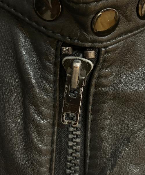 HARLEY-DAVIDSON（ハーレーダビッドソン）HARLEY-DAVIDSON (ハーレーダビッドソン) パイピングデザインシングルライダースジャケット ブラック サイズ:40の古着・服飾アイテム