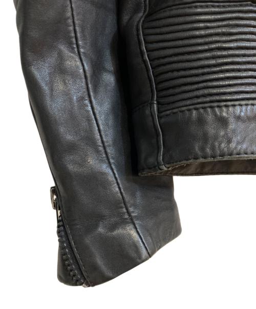 HARLEY-DAVIDSON（ハーレーダビッドソン）HARLEY-DAVIDSON (ハーレーダビッドソン) パイピングデザインシングルライダースジャケット ブラック サイズ:40の古着・服飾アイテム