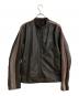 HARLEY-DAVIDSON（ハーレーダビッドソン）の古着「パイピングデザインシングルライダースジャケット」｜ブラック