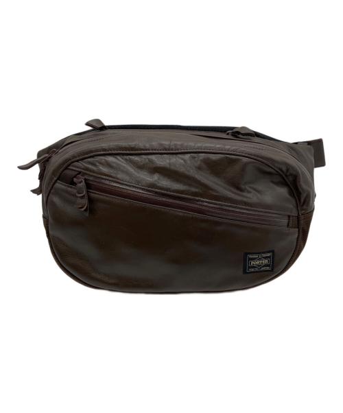 PORTER（ポーター）PORTER (ポーター) ZOOM  WAIST BAG/ズーム ウエスト バッグ ブラウンの古着・服飾アイテム
