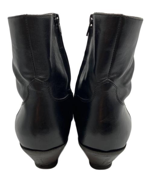 CELINE（セリーヌ）CELINE (セリーヌ) メタルトゥジップドコニックブーツ ブラック サイズ:41の古着・服飾アイテム
