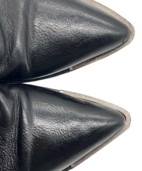 CELINE（セリーヌ）CELINE (セリーヌ) メタルトゥジップドコニックブーツ ブラック サイズ:41の古着・服飾アイテム