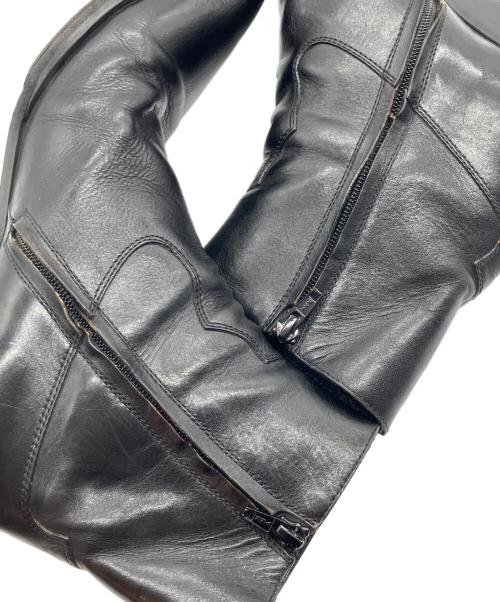 CELINE（セリーヌ）CELINE (セリーヌ) メタルトゥジップドコニックブーツ ブラック サイズ:41の古着・服飾アイテム