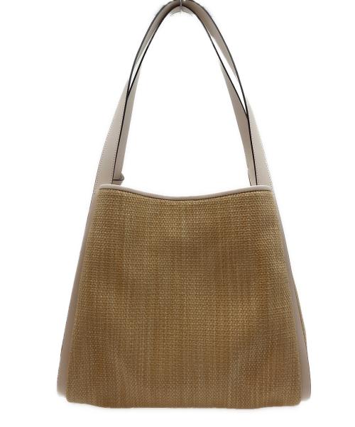 Kate Spade（ケイトスペード）Kate Spade (ケイトスペード) ノット ストローラージキャリーオールバッグ ベージュの古着・服飾アイテム