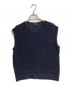 中古・古着通販】theory (セオリー) SATIN CREPE ZIGZAG VEST サテン
