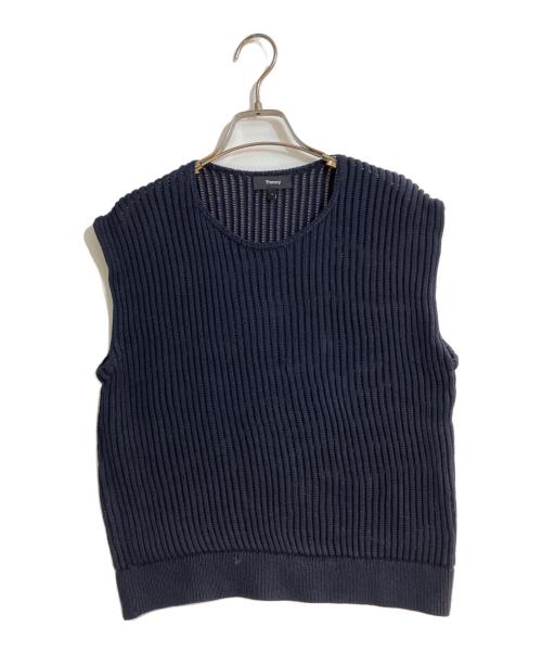 theory（セオリー）theory (セオリー) Sheen Cotton Easy/シーン・コットン・イージー ネイビー サイズ:Sの古着・服飾アイテム