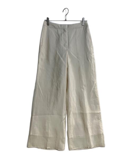 theory luxe（セオリーリュクス）theory luxe (セオリーリュクス) ピンタックワイドレッグパンツ - Sora - Doby ホワイト サイズ:38 未使用品の古着・服飾アイテム