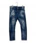 DSQUARED2（ディースクエアード）の古着「SEXY TWIST JEAN」｜インディゴ