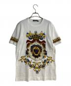 DOLCE & GABBANAドルチェ＆ガッバーナ）の古着「Heraldic Sicilia Tシャツ」｜ホワイト
