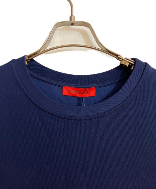 MAX&Co.（マックスアンドコー）MAX&Co. (マックスアンドコー) カットソーワンピース ネイビー サイズ:M 未使用品の古着・服飾アイテム