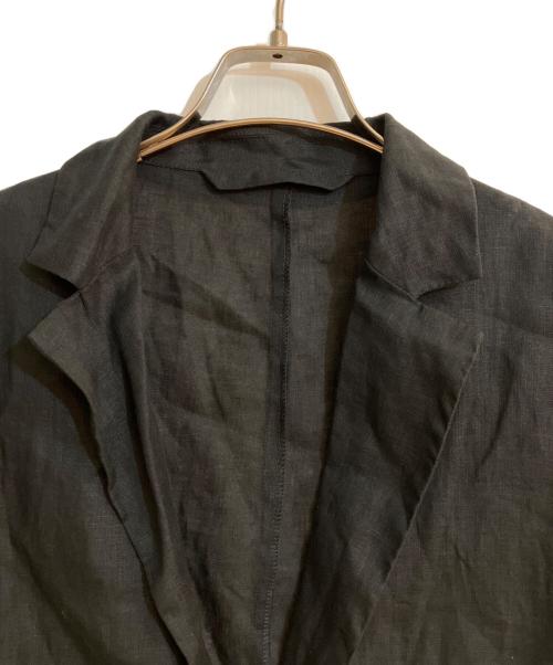 BEARDSLEY（ビアズリー）BEARDSLEY (ビアズリー) リネンドルマンシャツジャケット ブラック サイズ:FREEの古着・服飾アイテム