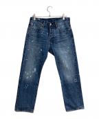 LEVI'S×JOURNAL STANDARDリーバイス×ジャーナルスタンダード）の古着「別注 501 ペイント加工 デニムパンツ」｜インディゴ