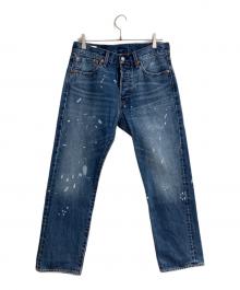 LEVI'S×JOURNAL STANDARD（リーバイス×ジャーナルスタンダード）の古着「別注 501 ペイント加工 デニムパンツ」｜インディゴ