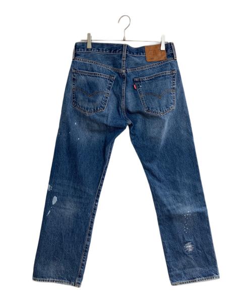 LEVI'S（リーバイス）LEVI'S (リーバイス) JOURNAL STANDARD (ジャーナルスタンダード) 別注 501 ペイント加工 デニムパンツ インディゴ サイズ:W31の古着・服飾アイテム