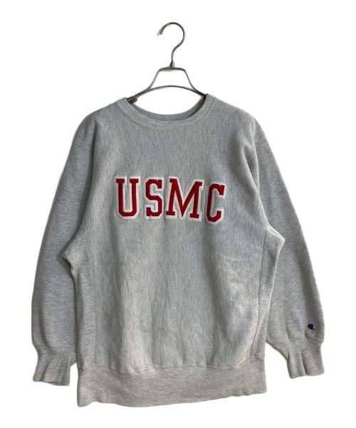 Champion（チャンピオン）Champion (チャンピオン) USMCロゴリバースウィーブスウェット グレー サイズ:Ｌの古着・服飾アイテム
