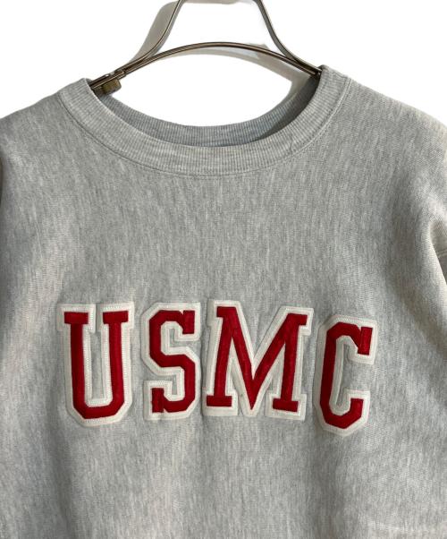 Champion（チャンピオン）Champion (チャンピオン) USMCロゴリバースウィーブスウェット グレー サイズ:Ｌの古着・服飾アイテム