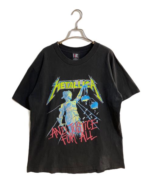 giant（ジャイアント）GIANT (ジャイアント) METAL JUSTICEプリントTシャツ ブラック サイズ:Ｌの古着・服飾アイテム