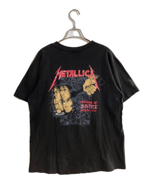 giant（ジャイアント）GIANT (ジャイアント) METAL JUSTICEプリントTシャツ ブラック サイズ:Ｌの古着・服飾アイテム