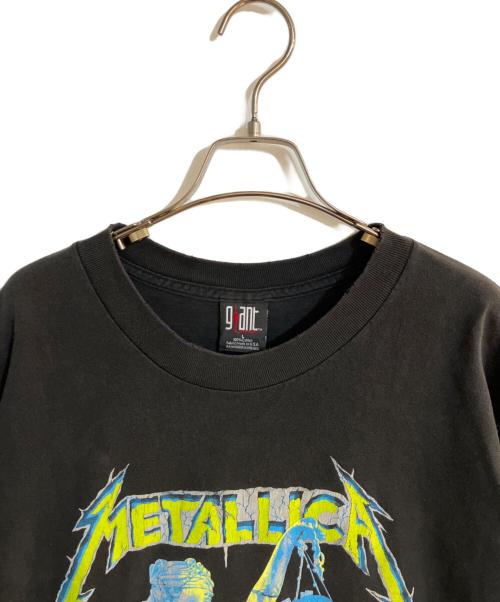 giant（ジャイアント）GIANT (ジャイアント) METAL JUSTICEプリントTシャツ ブラック サイズ:Ｌの古着・服飾アイテム