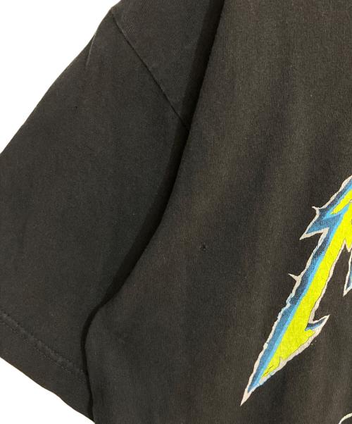 giant（ジャイアント）GIANT (ジャイアント) METAL JUSTICEプリントTシャツ ブラック サイズ:Ｌの古着・服飾アイテム