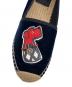 中古・古着 TORY BURCH (トリーバーチ) エスパドリーユ バレエシューズ ネイビー サイズ:7.5：10000円