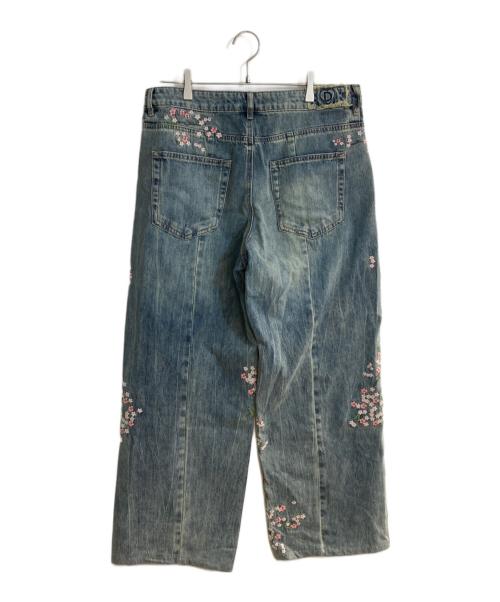 Desigual（デシグアル）Desigual (デシグアル) 桜フルイドデニムパンツ スカイブルー サイズ:44の古着・服飾アイテム