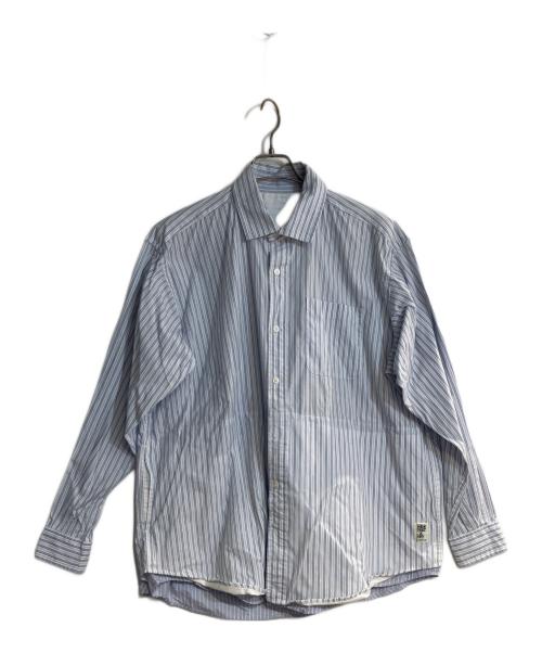 BEAMS SSZ（ビームス エスエスズィー）BEAMS SSZ (ビームス エスエスズィー) DABURI SHIRTS スカイブルー サイズ:Ｍの古着・服飾アイテム