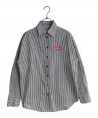 DIESELディーゼル）の古着「C-DOU-STRIPE」｜グレー