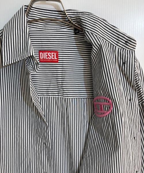 DIESEL（ディーゼル）DIESEL (ディーゼル) C-DOU-STRIPE グレー サイズ:40の古着・服飾アイテム