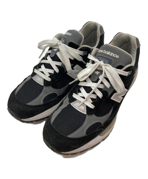 NEW BALANCE（ニューバランス）NEW BALANCE (ニューバランス) 992ローカットスニーカー ブラック サイズ:27cmの古着・服飾アイテム