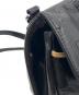中古・古着 LONGCHAMP (ロンシャン) パテントレザーターンロックショルダーバッグ ブラック：9000円