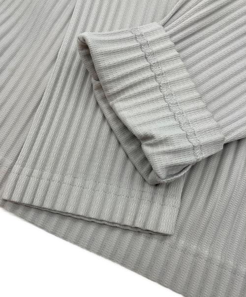 HOMME PLISSE ISSEY MIYAKE（オム プリッセ イッセイ ミヤケ）HOMME PLISSE ISSEY MIYAKE (オム プリッセ イッセイ ミヤケ) BASICS プリーツロングスリーブカットソー グレー サイズ:2の古着・服飾アイテム