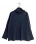HOMME PLISSE ISSEY MIYAKE（オム プリッセ イッセイ ミヤケ）の古着「プリーツハイネックロングスリーブカットソー」｜ネイビー