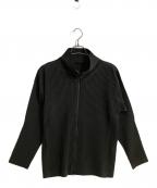 HOMME PLISSE ISSEY MIYAKEオム プリッセ イッセイ ミヤケ）の古着「BASICS プリーツダブルジップジャケット」｜グレー