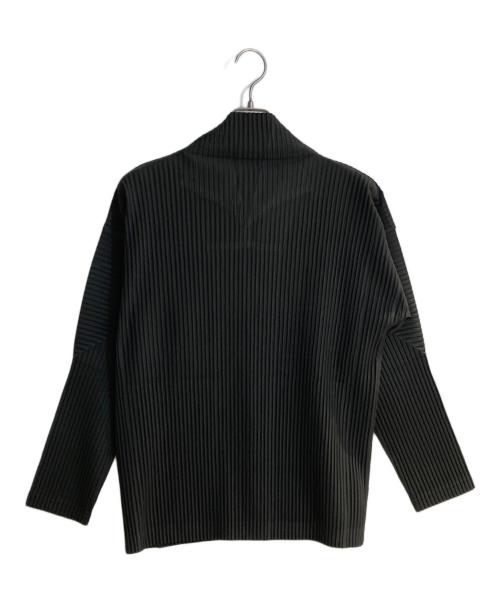 HOMME PLISSE ISSEY MIYAKE（オム プリッセ イッセイ ミヤケ）HOMME PLISSE ISSEY MIYAKE (オム プリッセ イッセイ ミヤケ) BASICS プリーツダブルジップジャケット グレー サイズ:2の古着・服飾アイテム