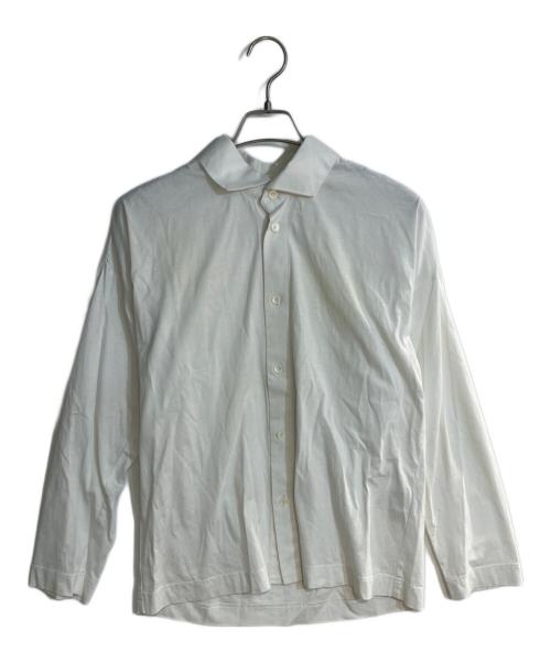 HOMME PLISSE ISSEY MIYAKE（オム プリッセ イッセイ ミヤケ）HOMME PLISSE ISSEY MIYAKE (オム プリッセ イッセイ ミヤケ) 17AW襟切り替えベーシックシャツ ホワイト サイズ:2の古着・服飾アイテム