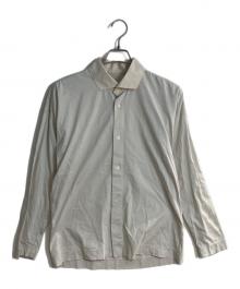 HOMME PLISSE ISSEY MIYAKE（オム プリッセ イッセイ ミヤケ）の古着「襟切り替えワイドカラーシャツ」｜オフホワイト