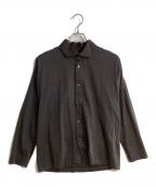 HOMME PLISSE ISSEY MIYAKEオム プリッセ イッセイ ミヤケ）の古着「襟切り替えシャツ」｜ブラック