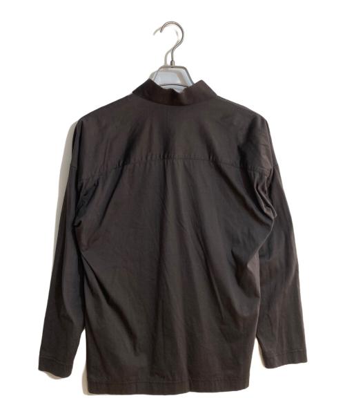 HOMME PLISSE ISSEY MIYAKE（オム プリッセ イッセイ ミヤケ）HOMME PLISSE ISSEY MIYAKE (オム プリッセ イッセイ ミヤケ) 襟切り替えシャツ ブラック サイズ:２の古着・服飾アイテム