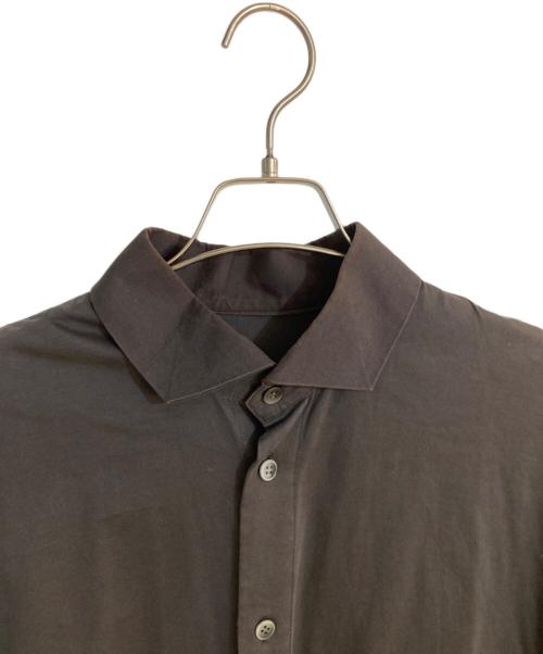 HOMME PLISSE ISSEY MIYAKE（オム プリッセ イッセイ ミヤケ）HOMME PLISSE ISSEY MIYAKE (オム プリッセ イッセイ ミヤケ) 襟切り替えシャツ ブラック サイズ:２の古着・服飾アイテム