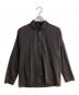 HOMME PLISSE ISSEY MIYAKE（オム プリッセ イッセイ ミヤケ）の古着「襟切り替えシャツ」｜ブラック