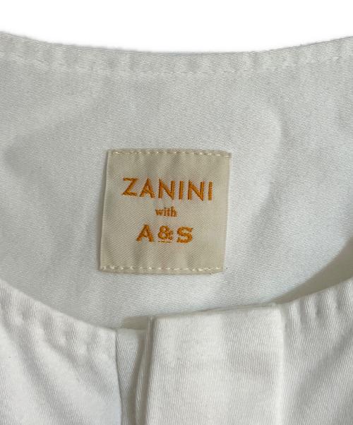 ZANINI（ザニーニ）ZANINI (ザニーニ) ARTS&SCIENCE (アーツアンドサイエンス) ZA Collarless Side Tuck Shirt ホワイト サイズ:1の古着・服飾アイテム