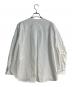 ZANINI (ザニーニ) ARTS&SCIENCE (アーツアンドサイエンス) ZA Collarless Side Tuck Shirt ホワイト サイズ:1：40000円