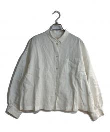ARTS&SCIENCE×ZANINI（アーツアンドサイエンス×ザニーニ）の古着「26SS ワイドシルエットクロップドリネンシャツ」｜ホワイト
