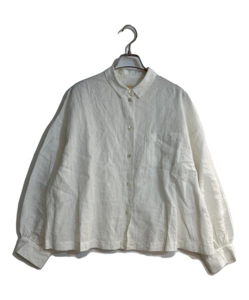 ARTS&SCIENCE（アーツアンドサイエンス）ARTS&SCIENCE (アーツアンドサイエンス) ZANINI (ザニーニ) 26SS ワイドシルエットクロップドリネンシャツ ホワイト サイズ:1の古着・服飾アイテム