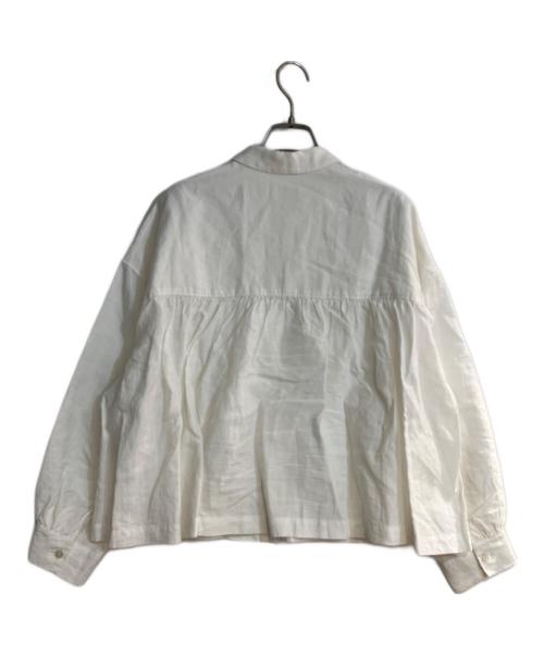 ARTS&SCIENCE（アーツアンドサイエンス）ARTS&SCIENCE (アーツアンドサイエンス) ZANINI (ザニーニ) 26SS ワイドシルエットクロップドリネンシャツ ホワイト サイズ:1の古着・服飾アイテム
